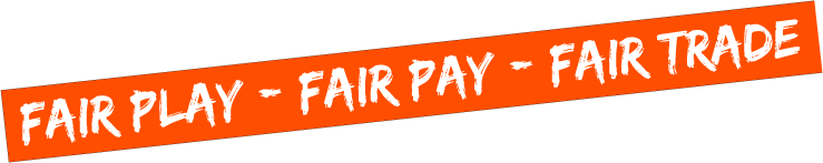 Banner: Fair Play, Fair Pay, Fair Trade